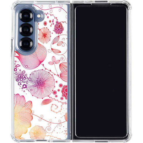 Elegant Flowers Galaxy Z Fold6 Clear Case